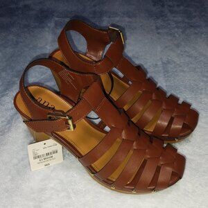 Women's a.n.a. Jordan Cognac Closed Toe Dressy Shoes. Size 9.5 M. NWT $65.00.